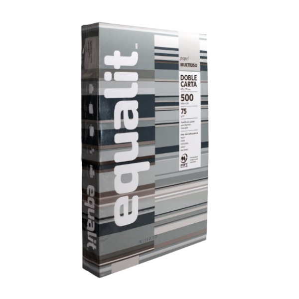 CAJA RESMA 10 UNIDADES PAPEL CARTA EQUALIT 75GR
